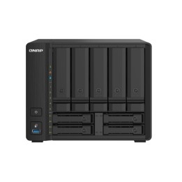 QNAP TS-932PX - Server NAS - 9 alloggiamenti - SATA 6Gb/s - RAID 0, 1, 5, 6, 10, 50, JBOD, sostituzione a caldo, hot spare 6, 6