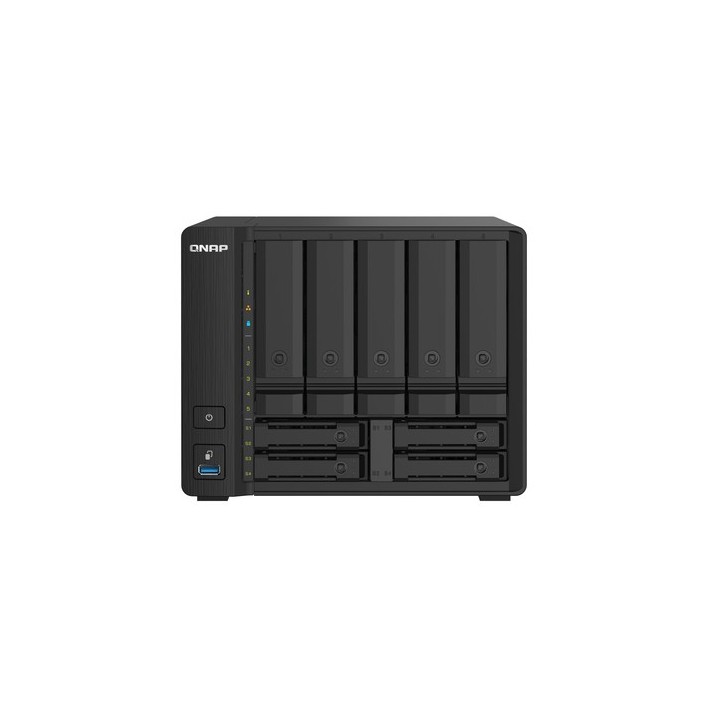 QNAP TS-932PX - Server NAS - 9 alloggiamenti - SATA 6Gb/s - RAID 0, 1, 5, 6, 10, 50, JBOD, sostituzione a caldo, hot spare 6, 6