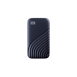 WD My Passport SSD WDBAGF0010BBL - SSD - crittografato - 1 TB - esterno (portatile) - USB 3.2 Gen 2 (USB-C connettore) - 256 bi