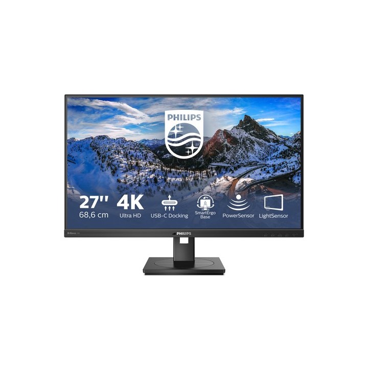 Philips P-line 279P1 - Monitor a LED - 27" - 3840 x 2160 4K @ 60 Hz - IPS - 350 cd/m² - 1000:1 - 4 ms - 2xHDMI, DisplayPort, US