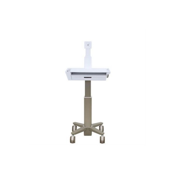 Ergotron CareFit Slim 2.0 - Carrello - per impieghi leggeri - per All-In-One/display LCD - cassetto (1x1) - medico - Alluminio,