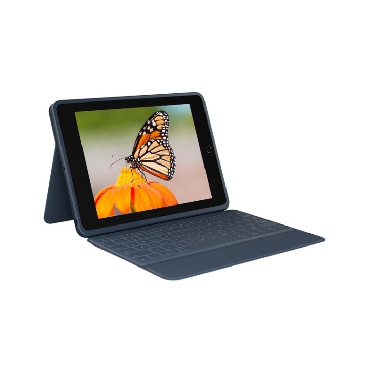 Logitech Rugged Combo 3 - Custodia tastiera e carta - Apple Smart connector - classic blue