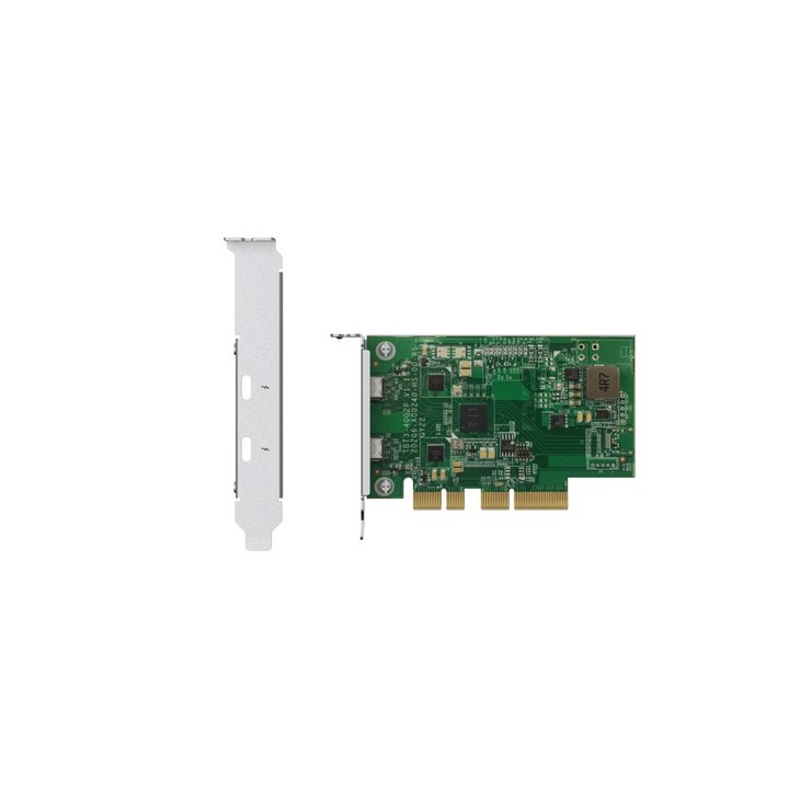 QNAP QXP-T32P - Adattatore Thunderblot - PCIe 3.0 x4 profilo basso - Thunderbolt 3 x 2 - per QNAP TVS-h1288X, TVS-H1688X