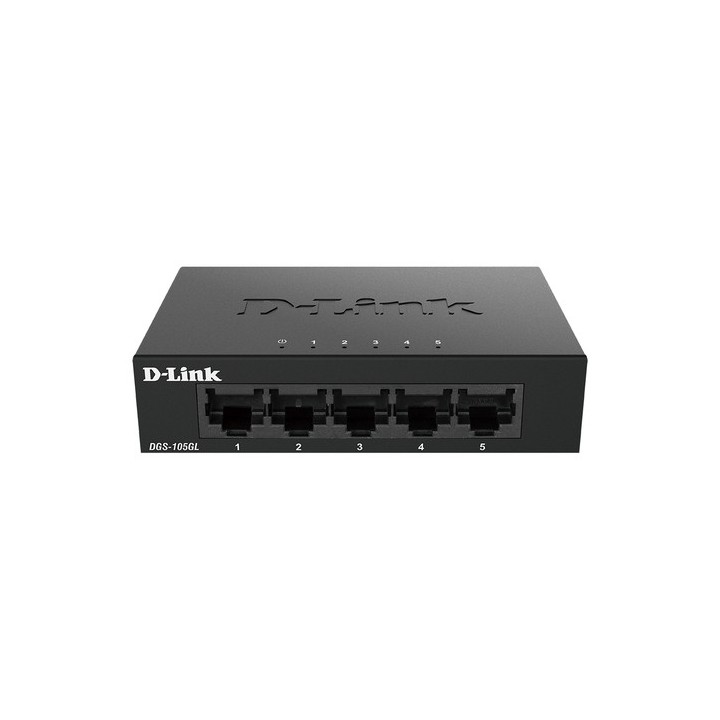 D-Link DGS 105GL - Switch - unmanaged - 5 x 10/100/1000 - desktop