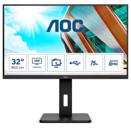 AOC U32P2 - Monitor a LED - 31.5" - 3840 x 2160 4K @ 60 Hz - VA - 350 cd/m² - 3000:1 - 4 ms - 2xHDMI, DisplayPort - altoparlant