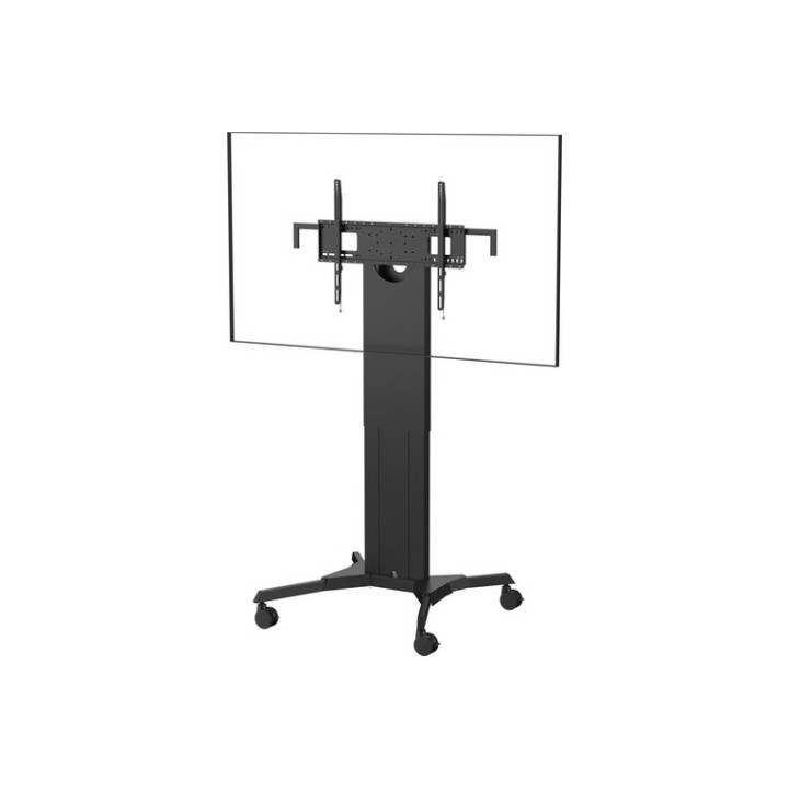 VISION Manual Height Adjustable Display Trolley  LIFETIME WARRANTY  Heavy duty - Fits displays up to 90" with VESA sizes up to 