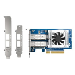 QNAP QXG-25G2SF-CX6 - Adattatore di rete - PCIe 4.0 x8 profilo basso - 25 Gigabit SFP28 x 2 - per QNAP TS-H2490FU