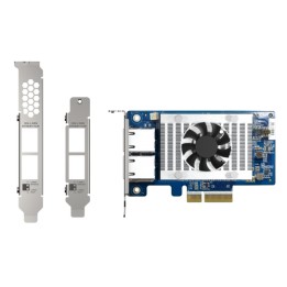 QNAP QXG-10G2T-X710 - Adattatore di rete - PCIe 3.0 x4 profilo basso - 10Gb Ethernet x 2 - per QNAP QSW-1208-8C, QSW-M2108-2C