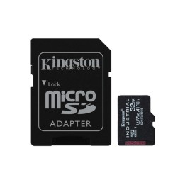 Kingston Industrial - Scheda di memoria flash (adattatore microSDHC per SD in dotazione) - 32 GB - A1 / Video Class V30 / UHS-I