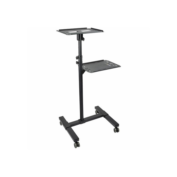 StarTech.com Supporto per proiettore e laptop - Carrello portatile per videoproiettore resistente (2 ripiani, capacità 10kg) - 