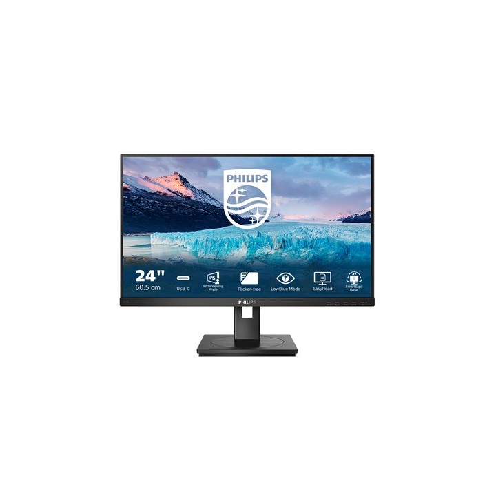 Philips S-line 243S1 - Monitor a LED - 24" (23.8" visualizzabile) - 1920 x 1080 Full HD (1080p) @ 75 Hz - IPS - 300 cd/m² - 100
