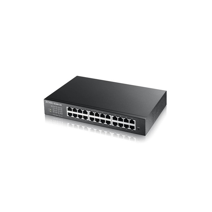 Zyxel GS1900 Series GS1900-24E - Switch - intelligente - 24 x 10/100/1000 - montabile su rack, montaggio a parete - per USG Fle