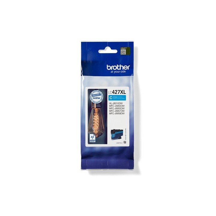 Brother LC427XLC - Alta capacità - ciano - originale - cartuccia d'inchiostro - per Brother HL-J6010DW, MFC-J5955DW, MFC-J6955D