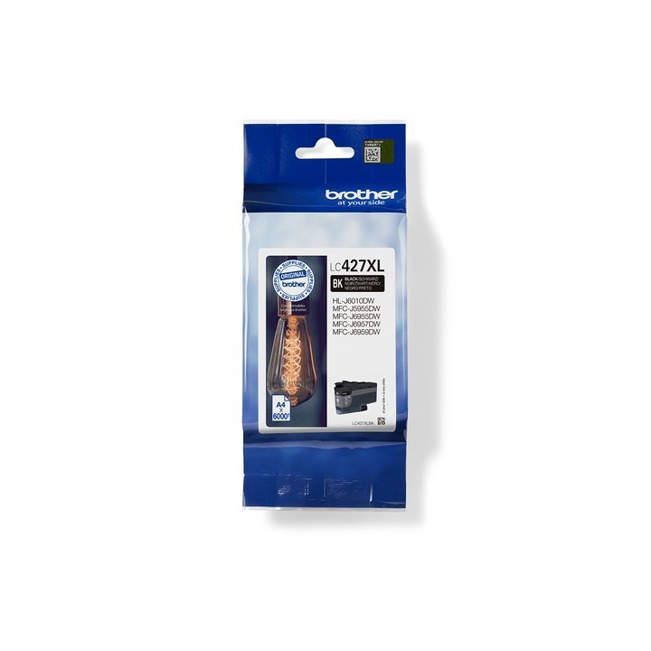 Brother LC427XLBK - Alta capacità - nero - originale - cartuccia d'inchiostro - per Brother HL-J6010DW, MFC-J5955DW, MFC-J6955D