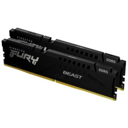 Kingston FURY Beast - DDR5 - kit - 64 GB: 2 x 32 GB - DIMM 288-PIN - 5200 MHz / PC5-41600 - CL38 - 1.25 V - senza buffer - on-d