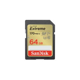SanDisk Extreme - Scheda di memoria flash - 64 GB - Video Class V30 / UHS-I U3 / Class10 - UHS-I SDXC