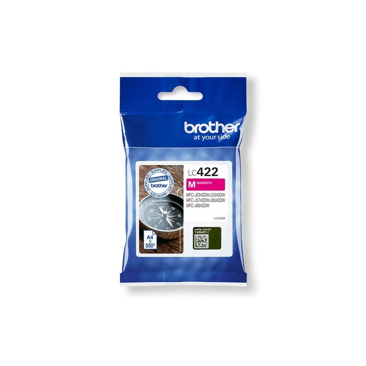 Brother LC422M - Magenta - originale - cartuccia d'inchiostro - per Brother MFC-J5340DW, MFC-J5340DWE, MFC-J5345DW, MFC-J5740DW