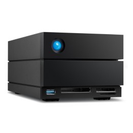 LaCie 2big Dock STLG20000400 - Array unità disco rigido - 20 TB - 2 alloggiamenti (SATA-600) - HDD 10 TB x 2 - Thunderbolt 4, U