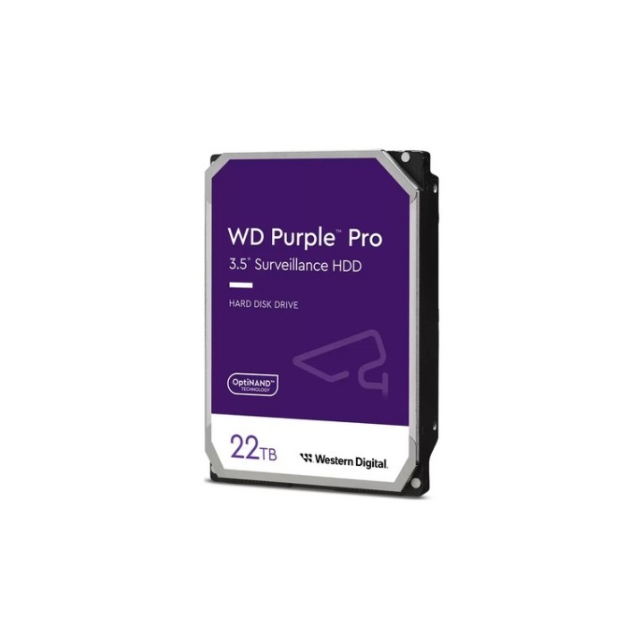 WD Purple Pro WD221PURP - HDD - 22 TB - sorveglianza, video smart - interno - 3.5" - SATA 6Gb/s - 7200 rpm - buffer: 512 MB
