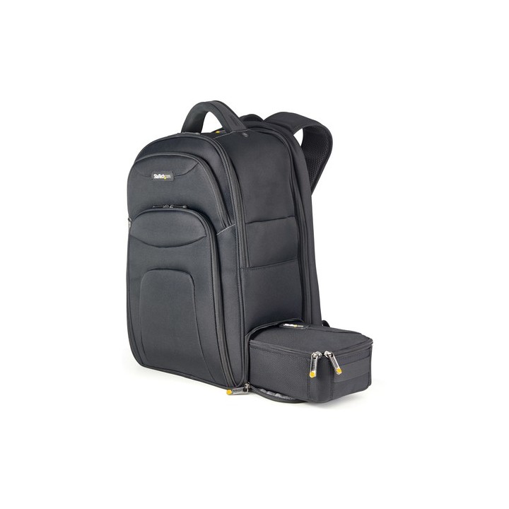 StarTech.com Zaino per Laptop 17.3" con Custodia Accessori Rimovibile per Lavoro/Viaggi - Zaino Porta PC Ergonomico per Profess