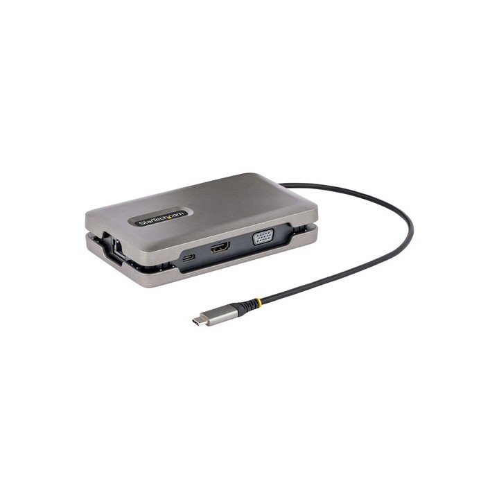 StarTech.com USB-C Multiport Adapter with USB-C DP Alt Mode Video Output / 4K HDMI 2.0 / VGA, USB-C Dual Monitor Docking Statio