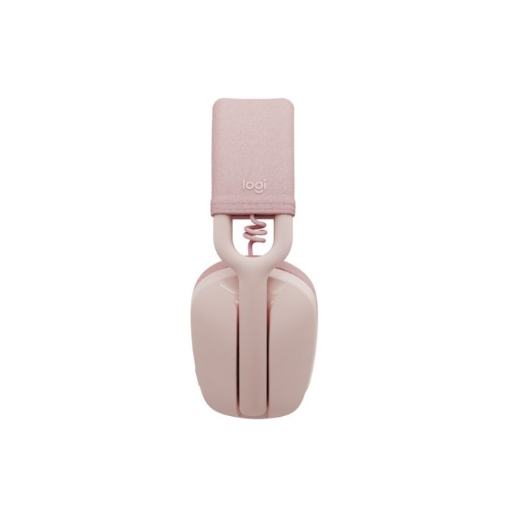 Logitech Zone Vibe 100 - Cuffie con microfono - dimensione completa - Bluetooth - senza fili - rosa
