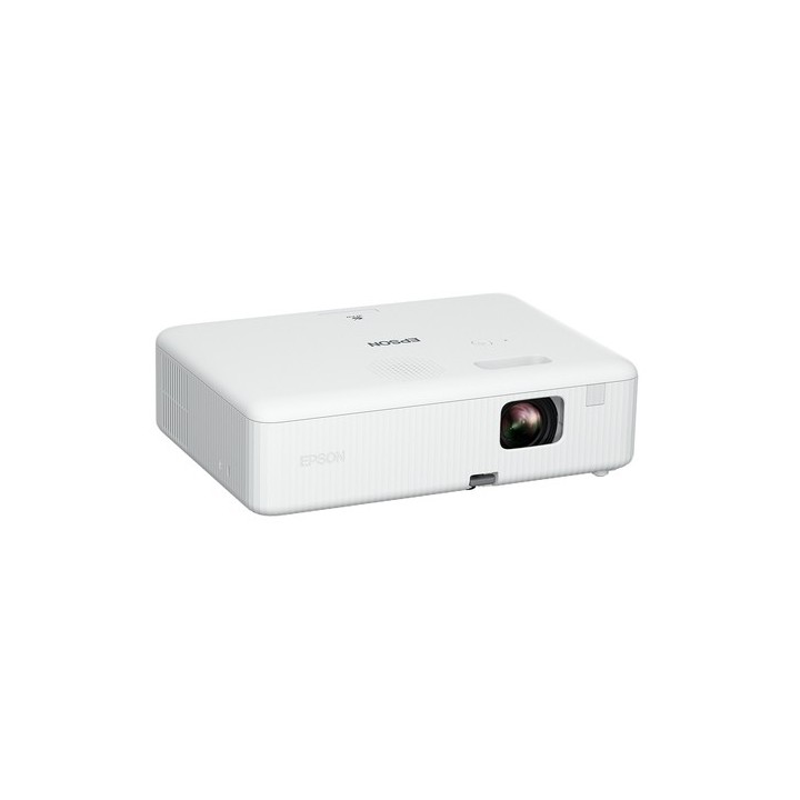 Epson CO-W01 - Proiettore 3LCD - portatile - 3000 lumen (bianco) - 3000 lumen (colore) - WXGA (1280 x 800) - 16:10 - bianco / n