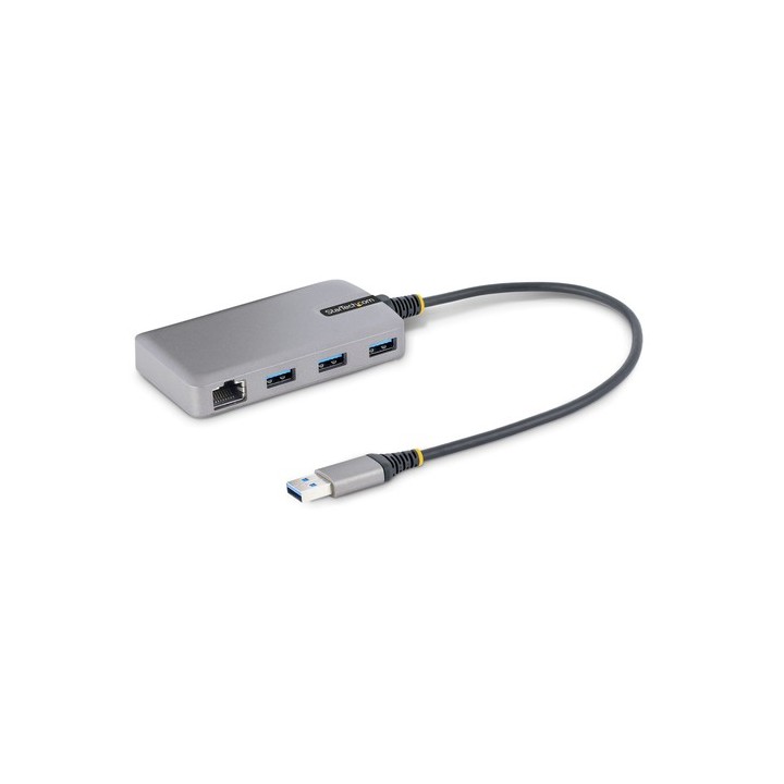 Startech Hub USB a 3 porte con Ethernet - USB-A a 3x USB-A 1x RJ45 - Hub - 3 x USB 3.2 Gen 1 + 1 x micro USB + 1 x 10/100/1000 