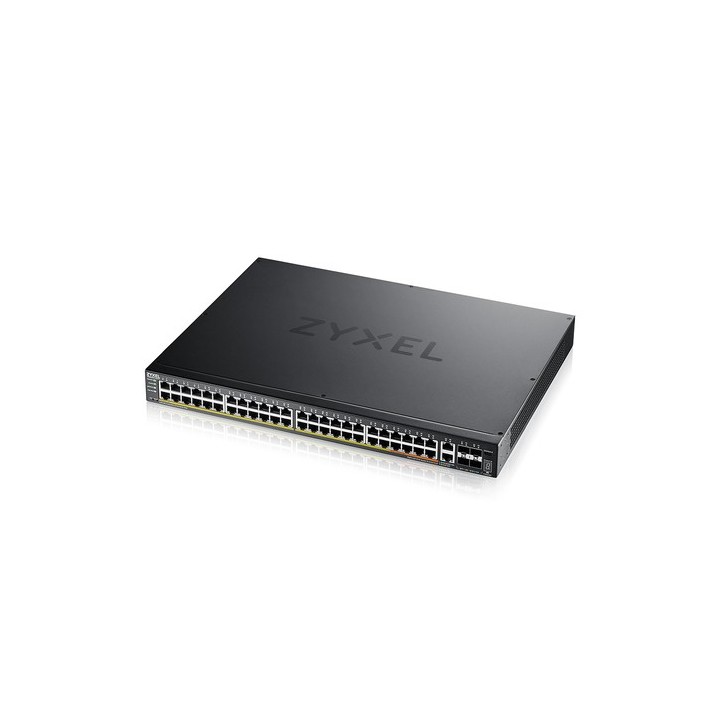 Zyxel XGS2220 Series XGS2220-54FP - Switch - accesso L3, NebulaFLEX Cloud, 960 W - gestito - 48 x Gigabit Ethernet + 6 x 10 Gig