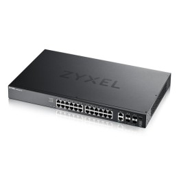 Zyxel XGS2220 Series XGS2220-30 - Switch - accesso L3, NebulaFLEX Cloud - gestito - 24 x Gigabit Ethernet + 6 x 10/100/1000 (up