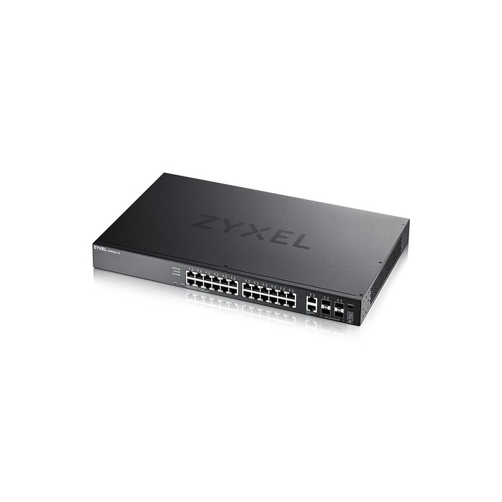 Zyxel XGS2220 Series XGS2220-30 - Switch - accesso L3, NebulaFLEX Cloud - gestito - 24 x Gigabit Ethernet + 6 x 10/100/1000 (up