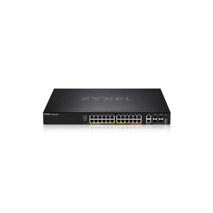 Zyxel XGS2220 Series XGS2220-30HP - Switch - accesso GbE L3 a 24 porte, NebulaFLEX Cloud, con 6 uplink 10 G - gestito - 16 x 10