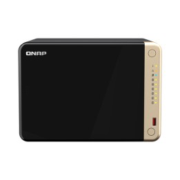 QNAP TS-664 - Server NAS - 6 alloggiamenti - SATA 6Gb/s - RAID 0, 1, 5, 6, 10, 50, JBOD - RAM 8 GB - 2.5 Gigabit Ethernet - iSC