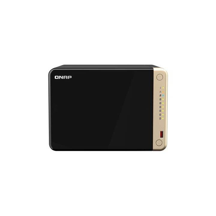 QNAP TS-664 - Server NAS - 6 alloggiamenti - SATA 6Gb/s - RAID 0, 1, 5, 6, 10, 50, JBOD - RAM 8 GB - 2.5 Gigabit Ethernet - iSC
