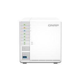 QNAP TS-364 - Server NAS - 3 alloggiamenti - SATA 6Gb/s - RAID 5 - RAM 8 GB - 2.5 Gigabit Ethernet - iSCSI supporto