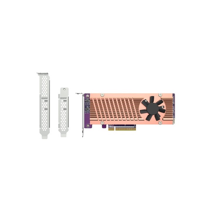 QNAP QM2-2P-384A - Storage controller - PCIe 3.0 - profilo basso - PCIe 3.0 x8 - per QNAP QGD-1600