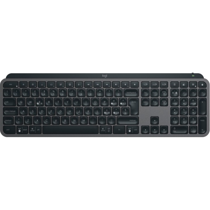 Logitech MX Keys S - Tastiera - retroilluminato - senza fili - Bluetooth LE - QWERTY - italiana - interruttore: tasti a forbice