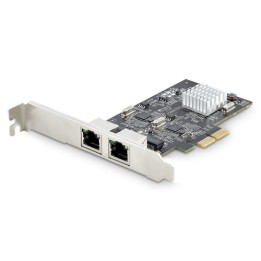 Startech Scheda di rete 2.5 Gigabit a 2 porte - Scheda Ethernet PCIe - Adattatore di rete - PCIe 2.0 x2 profilo basso - Gigabit