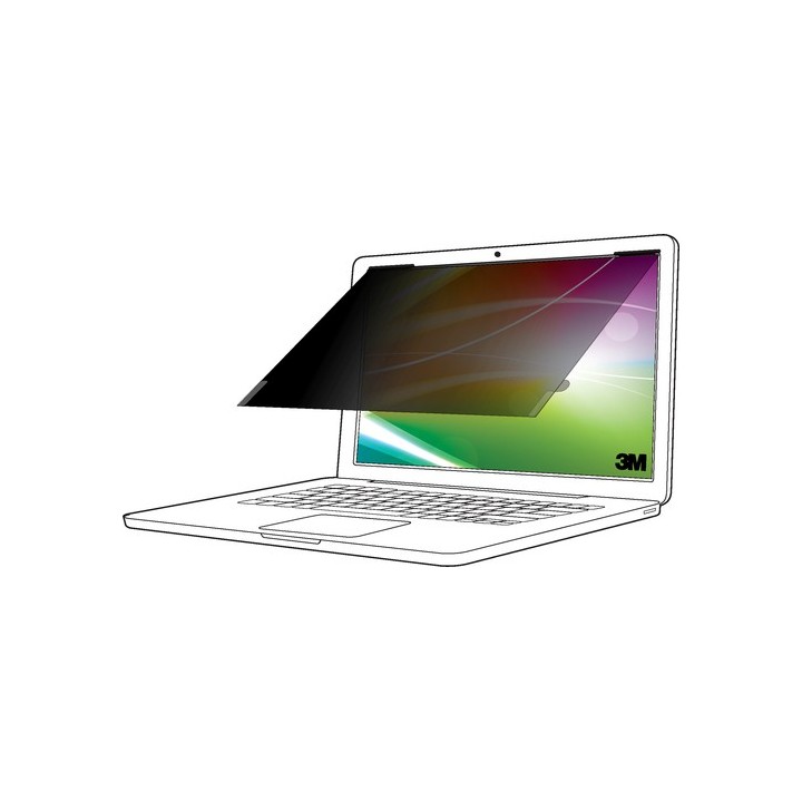 3M Bright Screen Privacy Filter - Filtro privacy notebook - rimovibile - capovolgibile - 12.5" - nero