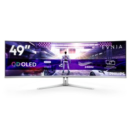 Philips Evnia 8000 49M2C8900 - Monitor OLED - gaming - curvato - 49" (48.9" visualizzabile) - 5120 x 1440 Dual Quad HD @ 240 Hz