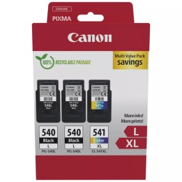 Canon 540L x2/CL-541XL Multipack - Confezione da 3 - Alta resa - nero, colore (ciano, magenta, giallo) - originale - confezione