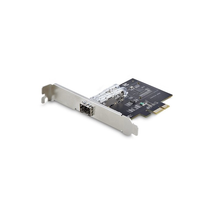 Startech Scheda di rete SFP GbE a 1 porta, PCIe 2.1 x1, Intel I210-IS - Adattatore di rete - PCIe 2.0 - Gigabit SFP x 1 - nero