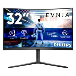 Philips Evnia 5000 32M2C5500W - Monitor a LED - gaming - curvato - 32" (31.5" visualizzabile) - 2560 x 1440 QHD @ 240 Hz - VA -