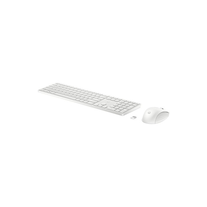 HP 655 - Set mouse e tastiera - senza fili - 2.4 GHz - italiana - bianco