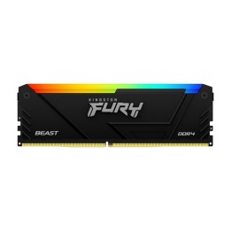 Kingston FURY Beast RGB - DDR4 - modulo - 16 GB - DIMM 288-PIN - 3200 MT/s - CL16 - 1.35 V - senza buffer - non ECC - nero
