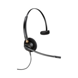 Poly EncorePro 510 Monaural Headset +Quick Disconnect EMEA - INTL English - Euro plug - Replaces Poly SKU 89433-02
