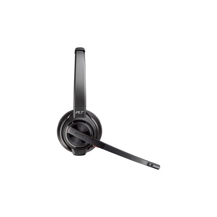 Poly Savi 8220 UC DECT 1880-1900 MHz USB-A Headset EMEA - INTL English - Euro plug - Replaces Poly SKU 209215-02