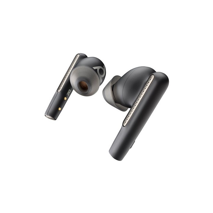 Poly Voyager Free 60/60+ Microsoft Teams Certified Black Earbuds (2 Pieces) - Replaces Poly SKU 221223-03