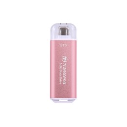 Transcend ESD300 - SSD - 2 TB - esterno (portatile) - USB 3.2 Gen 2x1 (USB-C connettore) - rosy pink