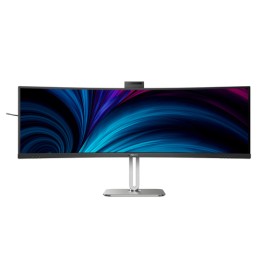 Philips 49B2U6900CH - 6000 Series - monitor a LED - curvato - USB - 49" (48.8" visualizzabile) - 5120 x 1440 Dual Quad HD @ 75 